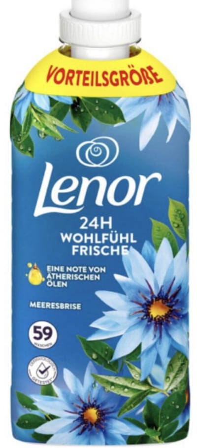 Lenor Wasverzachter Zeebries 59 Wasbeurten - 8 x 1239 ml - Voordeelverpakking