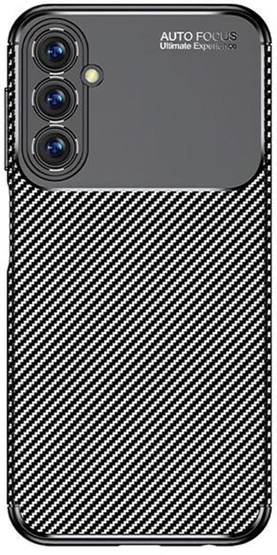 Beline - Carbon Armor Serie - Zwarte Telefoonhoesje - Voor Samsung Galaxy A25 - Modern Design - Ultralicht