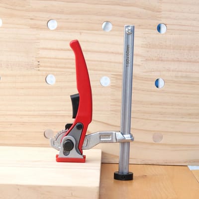 Dailygoods- Vasthoudklem Snelwerkend - Bankklem - Houtbewerkingsklem - Ratelmechanisme - Zelfuitlijnend - Sterke Klemkracht