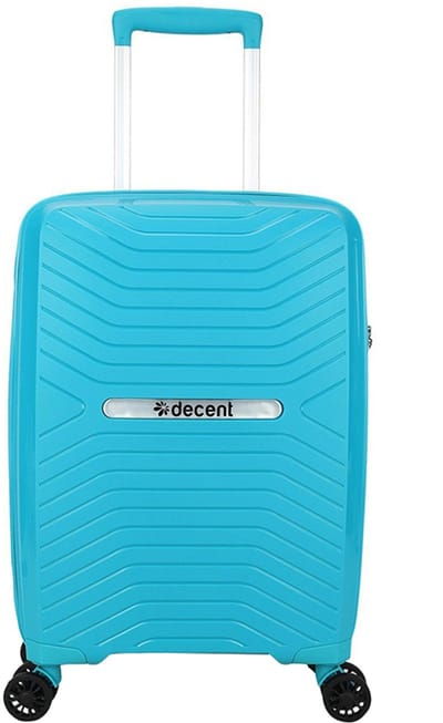 Decent CROSS-ONE Handbagage koffer 55x35x20 - Handbagage trolley - Lichtgewicht koffer - Reiskoffer - Veilig TSA Cijferslot – Lichtblauw