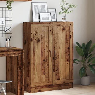 vidaXL - Boekenkast - 82,5x30,5x115 - cm - bewerkt - hout - oud - houtkleurig