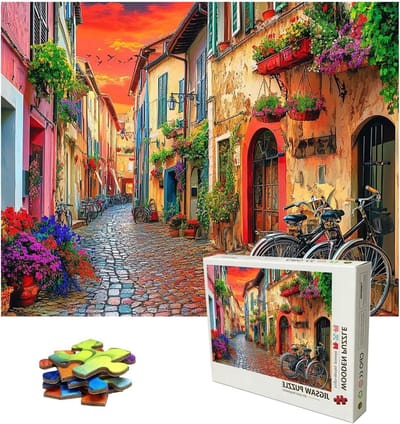 Grote Legpuzzel - Volwassen Puzzel - Ontspanning Thuis - Premium Lindenhout - 156x105 cm - Zonsondergang