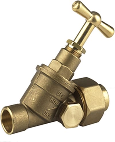 BPE stopkraan m. koppeling en aftapgelegenheid capillair 15mm kiwa