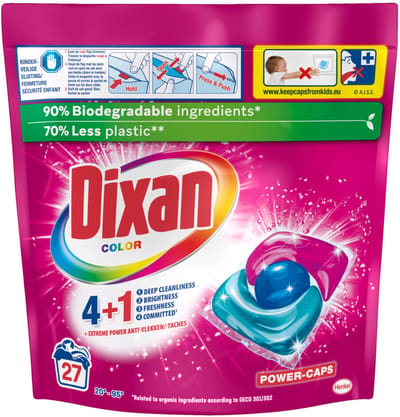 Dixan Wascapsules Color - 27 wasbeurten - 324 gr