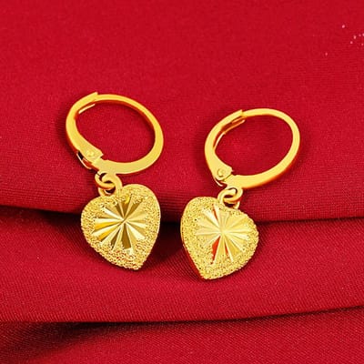 Ne se décolore pas pour toujours, bijoux en or 14k, boucles d'oreilles Dorp pour femmes, Aretes De Mujer Orecchini Bizuteria grenat, bijoux pour filles red