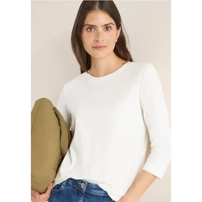 Shirt met geribde structuur