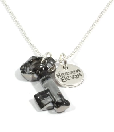 Heaven Eleven dames Ketting ballchain - swarovski elements sleutel