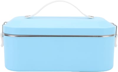 Geïsoleerde Koelbox - Lunchbox Roestvrij Staal - Buiten Kamperen - Langdurig Versheidsslot - 3 Delig - Blauw