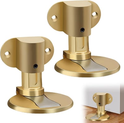 Set van 2 Inbouw Magnetische Deurstoppers voor Vloerbevestiging Zonder Boren