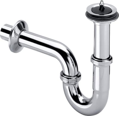 Viega plugbuissifon 1 1/4x32 met muurbuis en roset chroom
