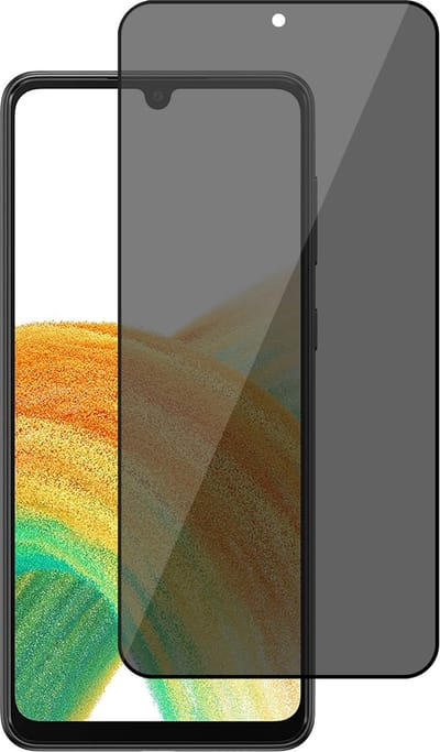 Privacy Screenprotector geschikt voor Samsung Galaxy A33 - Volledig Dekkende Gehard Glas Tempered Glass Screen Protector