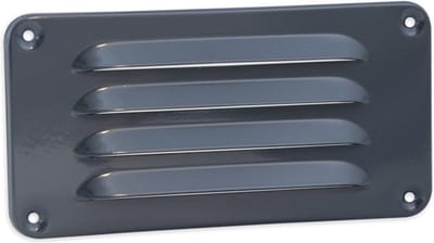 Nedco schoepenrooster ooster aluminium grijs - 180x90 mm