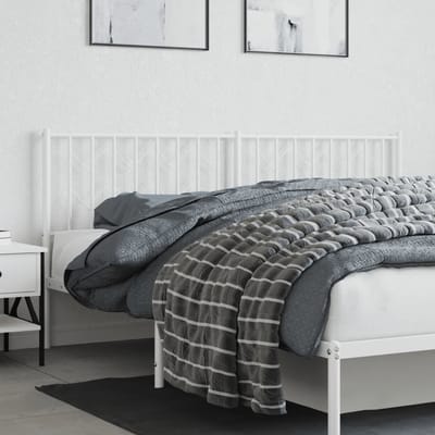 vidaXL - Vervangend - hoofdbord - 180 - cm - metaal - wit