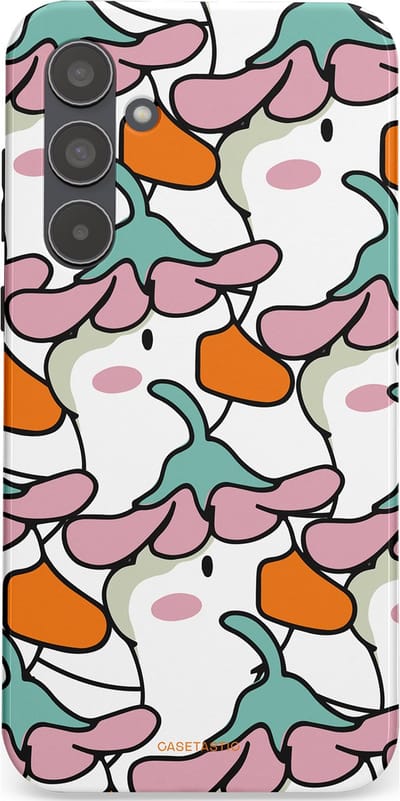 Casetastic Hoesje Geschikt voor Samsung A55 - Stijlvolle Beschermende Duo-layer Case - Bloempjeshoed