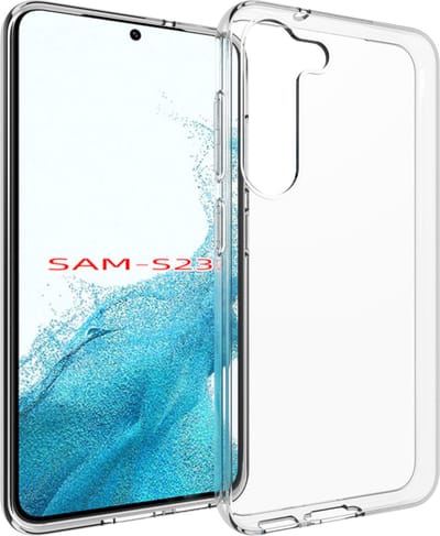 MobyDefend Hoesje - Geschikt voor Samsung Galaxy S23 - Transparante TPU Backcover - Volledig Doorzichtig