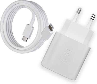 Viewr 25W USB C Snellader - USB C Oplader - Snellader 25W - Super Snel Laden - Inclusief Oplaadkabel - Oplader - Snellader geschikt voor Smarthones & Laptops