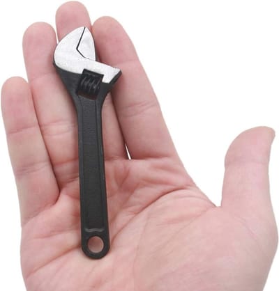 Dailygoods - Mini Verstelbare Moersleutel 10 cm voor Industrie en Auto Reparatie