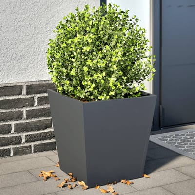 vidaXL - Plantenbakken - 2 - st - 40x40x40 - cm - staal - antracietkleurig