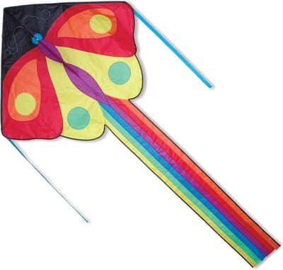 Kleurrijke grote vlieger met regenboogstaart MOTILE 119x232