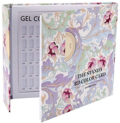 JHUBERS- Nagel Display Boek 120 Kleuren - Kleurkaarten Volwassenen - Kleurkaarten om te Versturen - Nagel Kleur Swatches - Professioneel Salon - Nagel Art Polijst Kaart - Kleurkaart