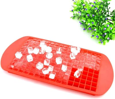 CHPN - Ijsklontjesmal - Mini ijsklontjes - Ijsklontjes vorm - ijsklontjes - Ijsklontjes maken - Ice mold - Siliconen mal - Rood