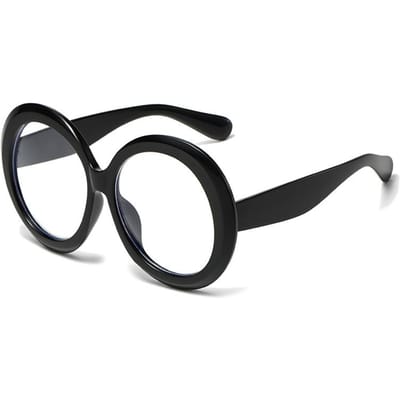 Vintage Grote Ronde Zonnebril Dames Bruin Verloop Oversized Luxe Designer Spiegel Heldere Glazen Mode Vrouwelijk