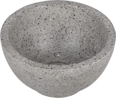 Differnz River waskom - 23x23x12cm - terrazzo grijs/grof