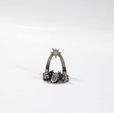 Kerststal 10cm klein - Minikerststal - Kerstcadeau - Kerstdecoratie - Handgemaakte mini kerstgroep - Kerst