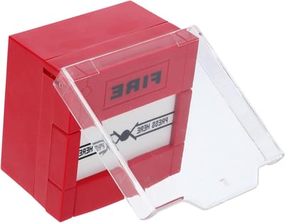 Noodalarmknop - Brandmelder - Noodsituaties Melden - Waterdicht Ontwerp - 8.6 x 8.6 cm - Rood