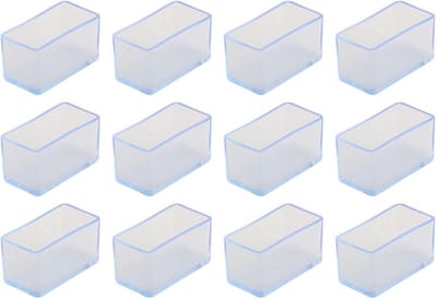 Stoelpootbeschermers - Vloerbeschermers meubels - Meubels verplaatsen - Stil en vloervriendelijk - 25 x 50 mm - Helder