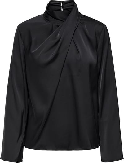 JDY - JDYROCKY L/S HIGH NECK TOP WVN - Dames - Blouses