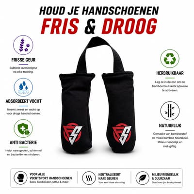 FightSense Bokshandschoenen Geurvreter – Deodorizer voor Bokshandschoenen – Tegen Zweetgeur & Vocht