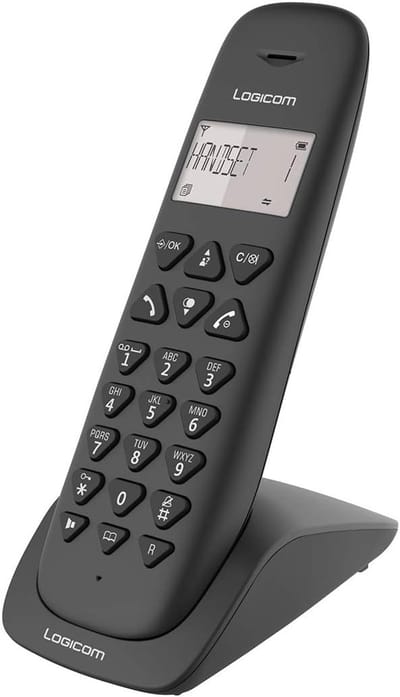Draadloze DECT Telefoon Zwart met Groot Bereik en Handsfree Functie
