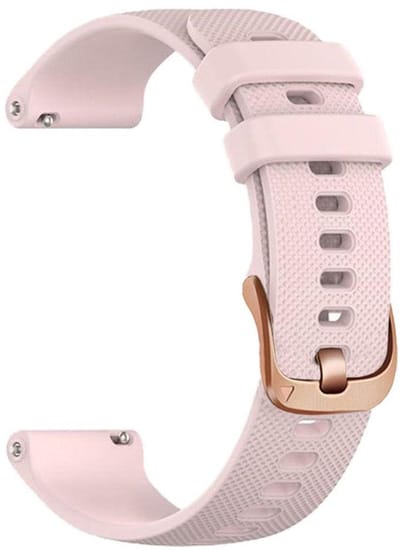 Siliconen bandje - geschikt voor Garmin Venu (2 Plus) / Venu SQ (2) / Vivomove (Style - Sport) / Vivoactive 3 / 5 / 6 / Forerunner 55 / 165 / 245 / 645 / 570 - 42mm - roze