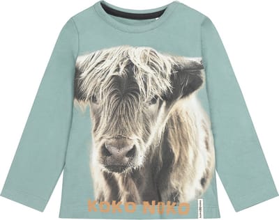 Koko Noko t-shirt jongens - groen - U44830-37 - maat 140