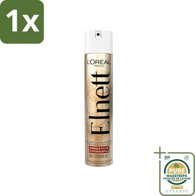 1 x L'Oréal Elnett Satin Haarspray Normale Fixatie 300 ml- Haarspray - Haarspray Normale Fixatie - Haarspray Satijnzacht - Haarspray Voor Natuurlijke Look - Haarspray Voor Langdurige Styling