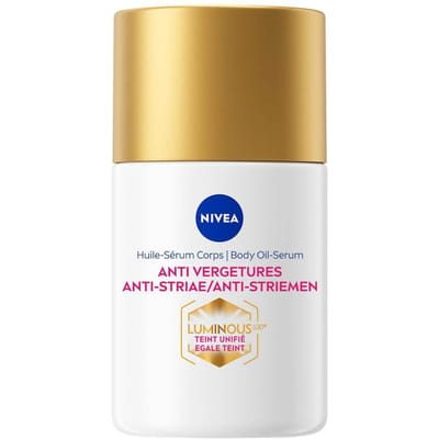 NIVEA Luminous630 Anti-Striae Lichaams Body Olie Serum - Serum voor Striemen en Vlekken Verwijderen - Zwangerschapsstriemen - Body Oil - Huidolie - 100ml