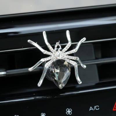 Spider Shapes Auto Airconditioning Outlet Aromatherapie Clip Auto Luchtverfrisser Auto Geurverspreider grijs