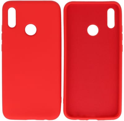 Hoesje Geschikt voor de Huawei P Smart 2019 - Fashion Color Backcover Telefoonhoesje - Rood