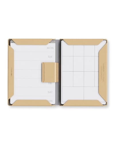 ModularNotebook Folder A4 Microfiber Leather; KHAKI