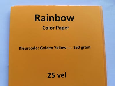 Rainbow Golden yellow 25 vel 160 gram papier