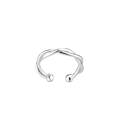 ear cuff zilver twisted | oorklem dames zilver | Ear Studs | zilverana | Sterling 925 Silver | zilveren oorbellen dames