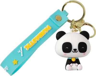 iTotal Sleutelhanger Lanyard PANDASTIC Keychain Plastic and Metal 4x4.5cm