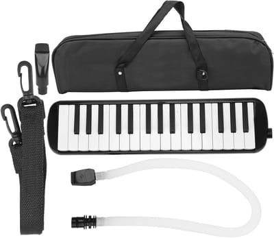 Melodica met 32 Toetsen voor Beginners - Ideaal voor Oefeningen, Muzieklessen en Harmonica Spel - Inclusief Draagtas en Windinstrument Accessoires