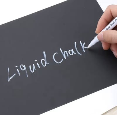 CHPN - Krijtbord stiften - Krijtbordstift - stift voor krijtborden - 5 stuks - Kalkstiften - Witte stift voor op bord - Schoolbord stiften