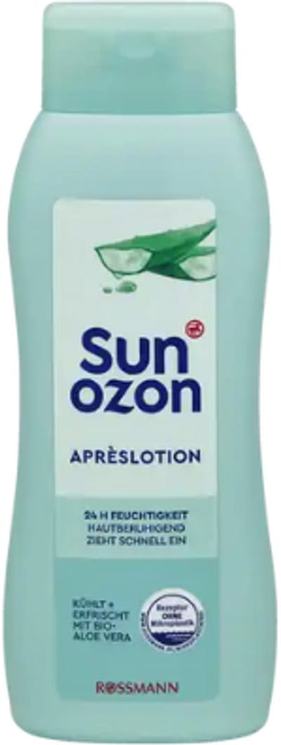 Sunozon Aftersun Lotion - Biologische Aloë Vera | 1x 200ml - 24 uur Hydratatie | Vegan - Verkoelt en verfrist