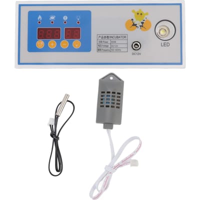 Thermostat d'incubateur 60W 12V Contrôleur de température d'incubateur automatique en plastique pour mini incubateur gray