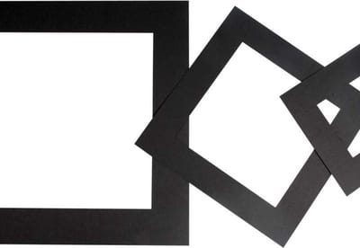 Passepartout lijsten, dikte 0,4 mm, 270 gr, zwart, 75 stuk/ 1 doos