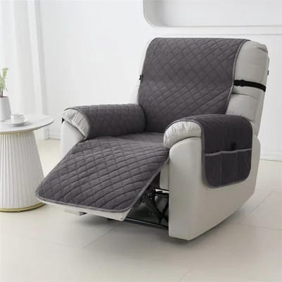 Effen Kleur Dikke Bankhoes Antislip Stofdicht Relaxstoelhoes Klassiek Anti-kattenkrab Fauteuilhoes voor Woonkamer