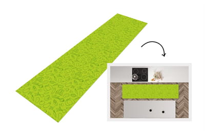 Keukenloper - Loper keuken - Groente - Vegan - Groen - Design - 200x50 cm - Keukenloper vinyl
